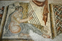 Mosaico della suonatrice di arpa